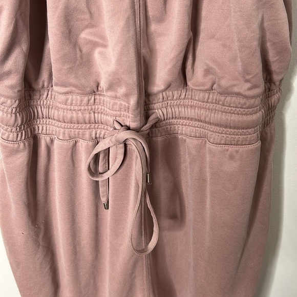 Club Monaco Pink Rose Soft Modal Elastic Waist Jumpsuit - Picture 5 of 8